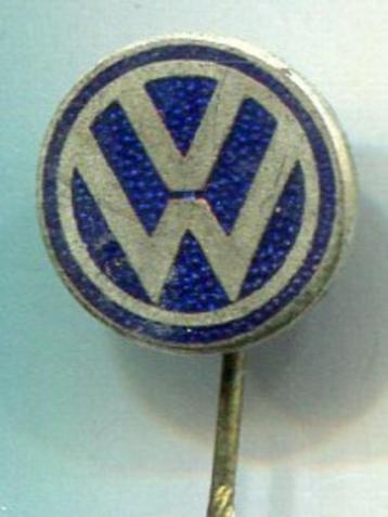 VW Volkswagen blauw op koper auto speldje ( D_167 ) beschikbaar voor biedingen