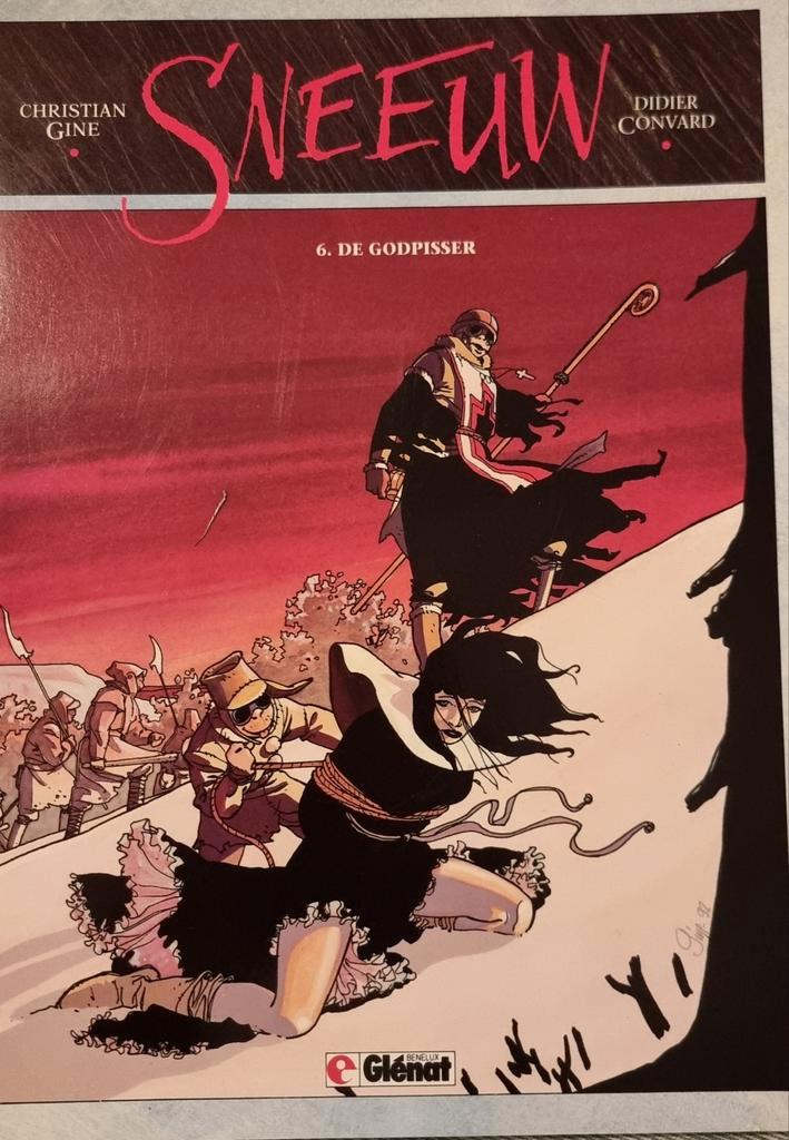 Sneeuw 6: De Godpisser - Christian Gine, Boeken, Stripboeken, Gelezen, Eén stripboek, Ophalen of Verzenden