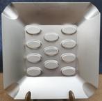 BARCLY design asbak. RVS. Reliëf. 15/15 cm., Ophalen, Zo goed als nieuw, Gebruiksvoorwerp