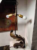 Vintage Hollywood Regency Messing Tafellamp, Ophalen of Verzenden