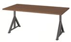 IDÄSEN Bureau, bruin/donkergrijs, 160x80 cm, Huis en Inrichting, Ophalen, In hoogte verstelbaar, Zo goed als nieuw, Bureau