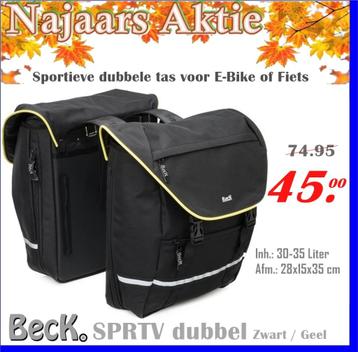 Beck SPRTV; sportieve dubbele tas voor E-Bike & Fiets beschikbaar voor biedingen