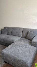 Grijze bank Aberdeen met chaise-lounge, Huis en Inrichting, Ophalen, Hoekbank, Driepersoons, Zo goed als nieuw