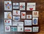 19 Biermerken stickers/plaatjes (Vintage), Verzamelen, Biermerken, Ophalen of Verzenden