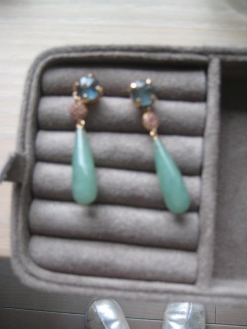 Bron oorbellen, Sieraden, Tassen en Uiterlijk, Oorbellen, Nieuw, Hangers, Goud, Goud, Ophalen of Verzenden