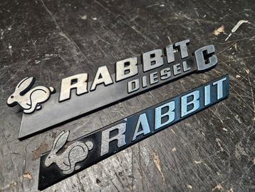 Golf1 golf mk1 Rabbit emblemen achterklep zeldzaam  beschikbaar voor biedingen