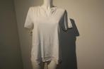 Marccain wit shirt blouse look onderkant rond lopend onderN3, Maat 38/40 (M), Verzenden, Wit, Zo goed als nieuw