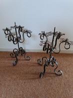 Kandelaar smeedijzer set van 2, Ophalen of Verzenden