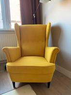 IKEA fauteuil STRANDMON in geel, Huis en Inrichting, Fauteuils, Ophalen, Gebruikt, 75 tot 100 cm, 75 tot 100 cm