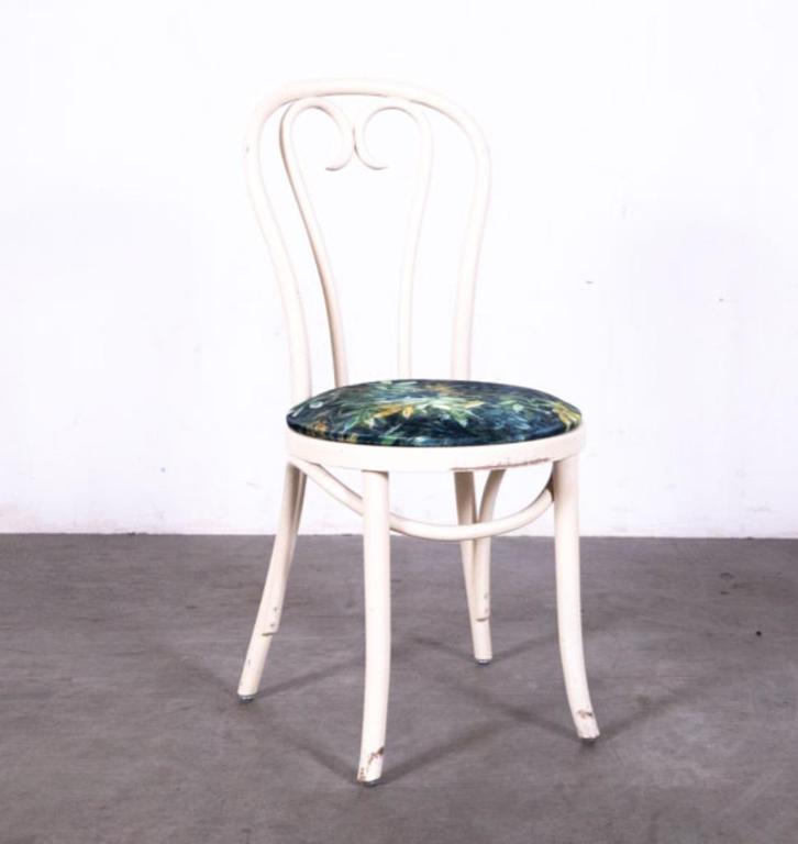 Cafestoel Thonet Palm (26 stuks), Huis en Inrichting, Stoelen, Gebruikt, Vijf, Zes of meer stoelen, Hout, Stof, Wit, Ophalen of Verzenden