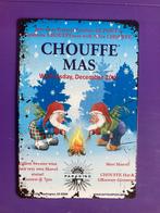 La chouffe kerst bord  30 bij 20 metaal, Ophalen of Verzenden, Zo goed als nieuw
