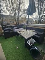 Tuinstoel met tafel, Tuin en Terras, Ophalen, 5 zitplaatsen, Kunststof, Zo goed als nieuw