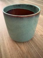 Plantenpot groen, Rond, Ophalen of Verzenden, Zo goed als nieuw, Aardewerk