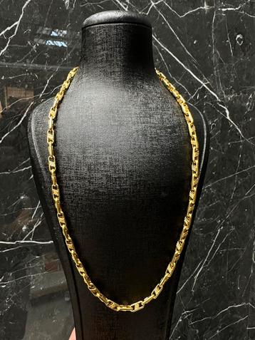 Prachtige 18k Gouden Schakelketting beschikbaar voor biedingen