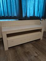 Tv kast met lades, whitewash look, Ophalen, Overige materialen, Gebruikt, 100 tot 150 cm