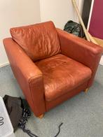Leren clubfauteuil, Huis en Inrichting, Ophalen, Gebruikt, 75 tot 100 cm, Leer