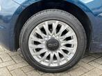 Fiat 500 C 1.2 Lounge Cabrio *blauw/beige *carplay *cruise, Auto's, Fiat, Te koop, Geïmporteerd, 500C, Benzine
