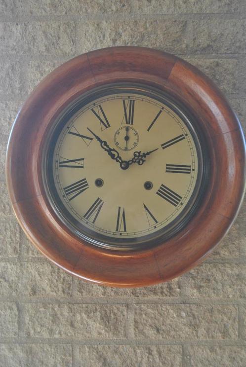 Wandklok, diameter 39 cm, Huis en Inrichting, Woonaccessoires | Klokken, Gebruikt, Wandklok, Analoog, Ophalen of Verzenden