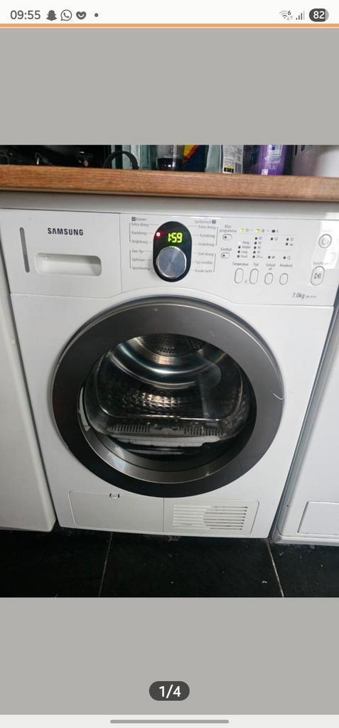 Samsung Condensdroger 7kg - SDC35701, Witgoed en Apparatuur, Wasdrogers, Gebruikt, Condens, Voorlader, 6 tot 8 kg, 85 tot 90 cm