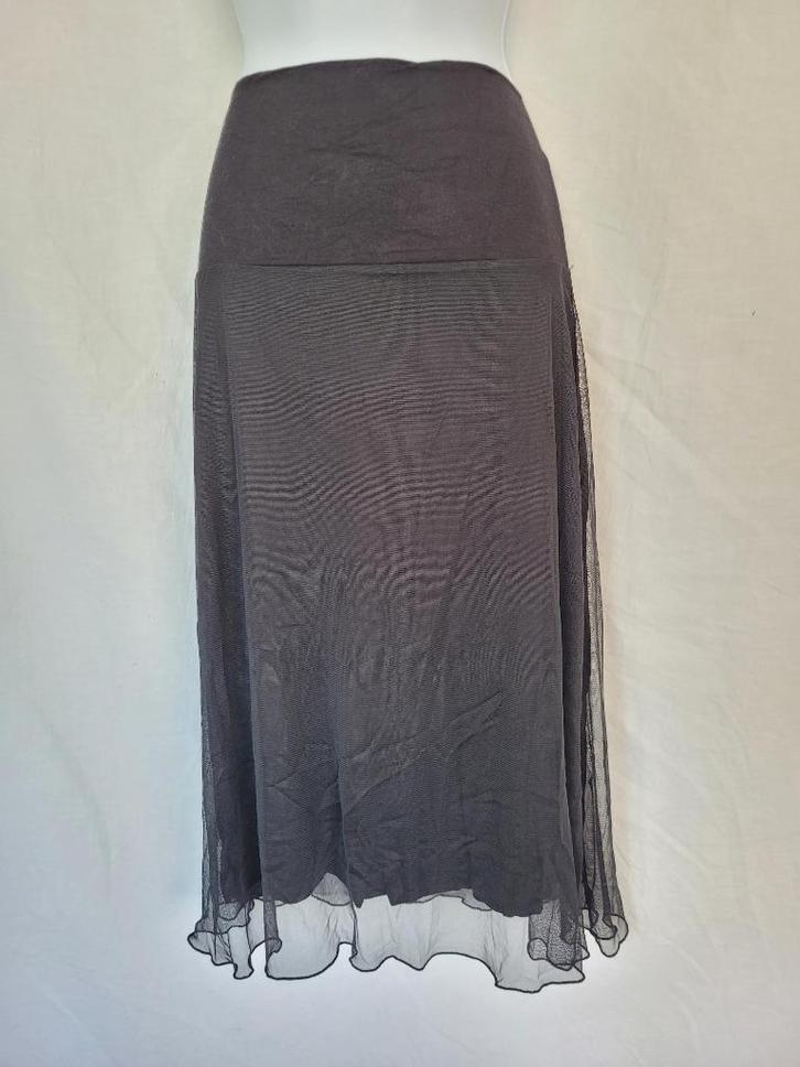Gave zwarte rok mt L merk La Ligna, Kleding | Dames, Rokken, Zo goed als nieuw, Maat 42/44 (L), Zwart, Onder de knie, Ophalen of Verzenden