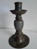 23. Antieke Tinnen Kandelaar, Ophalen of Verzenden, Overige materialen