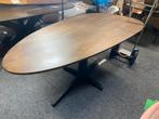 Tafel 190x90 japandi organische notenhout stalen middenpoot, Huis en Inrichting, Tafels | Eettafels, Ophalen, Nieuw, 50 tot 100 cm