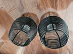 Waxınelıcht houders en 2 kaarsen, Ophalen of Verzenden, Zo goed als nieuw, Overige materialen, Minder dan 25 cm