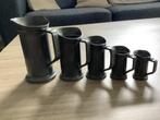 Set tinnen maatbekers, Antiek en Kunst, Antiek | Tin, Ophalen of Verzenden