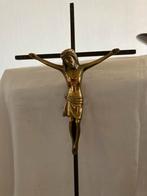 Crusifix gepolijst  beeld van Jezus, Ophalen of Verzenden, Zo goed als nieuw, Overige typen, Christendom | Katholiek