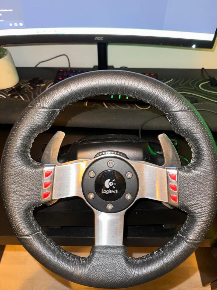 Logitech Racestuur Complete Set + Extra Veer, Spelcomputers en Games, Games | Overige, Gebruikt, Racen en Vliegen, 1 speler, Vanaf 7 jaar