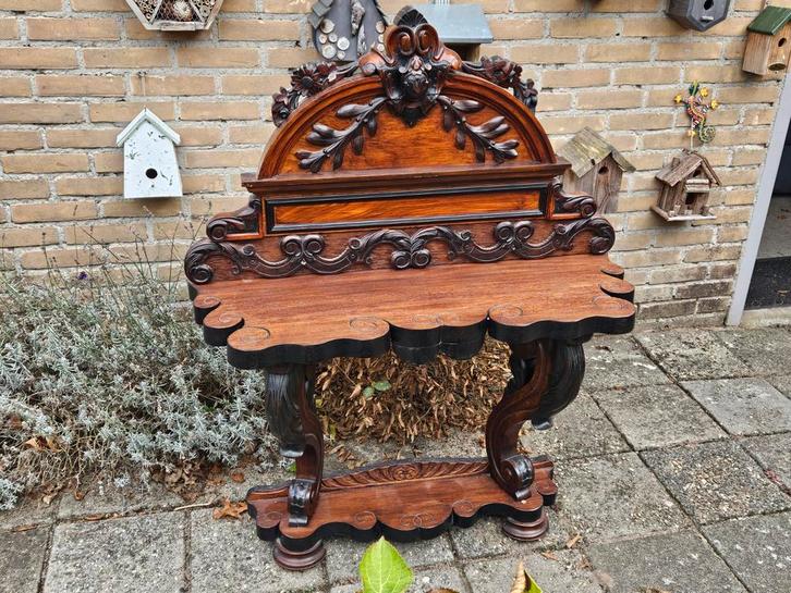 Antieke Wandmeubel / Console Tafel, Antiek en Kunst, Antiek | Meubels | Tafels, Ophalen of Verzenden