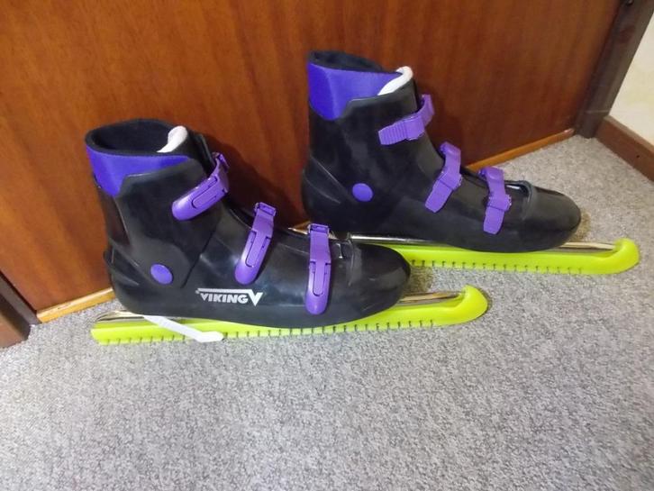 Schaatsen Viking Combinoren Combi II maat 46 met beschermers, Sport en Fitness, Schaatsen, Zo goed als nieuw, Noren, Viking, Ophalen