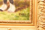 schilderij van een Paard 45149, Huis en Inrichting, Woonaccessoires | Schilderijen, Tekeningen en Foto's, Minder dan 50 cm, Gebruikt