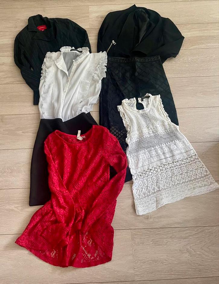 Office wear blazer rok peplum top jurk kleding pakket mt XS, Kleding | Dames, Jurken, Gedragen, Maat 34 (XS) of kleiner, Zwart
