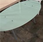 Bureau of Eettafel Galant Ikea 100 /175cm melkglas, Huis en Inrichting, Ophalen, Zo goed als nieuw