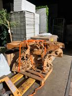 Massief houten tafel, Tuin en Terras, Haardhout, Minder dan 3 m³, Ophalen of Verzenden