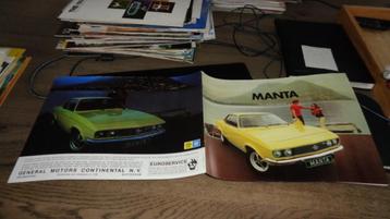 Folder Set  OPEL MANTA  ,  12-1972 beschikbaar voor biedingen