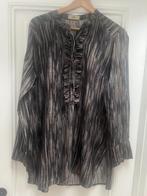 Bruine print Dames blouse, Ophalen of Verzenden, Maat 38/40 (M)