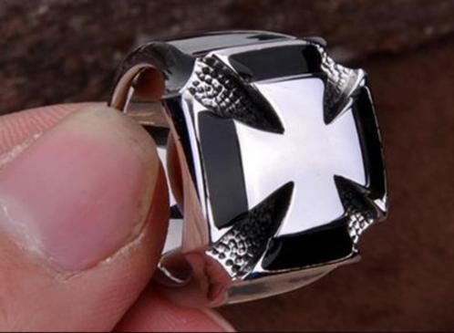 Iron Cross Tempeliers ring, Ø 20,9 mm, Sieraden, Tassen en Uiterlijk, Ringen, Nieuw, Heer, 20 of groter, Zilver, IJzer of Staal