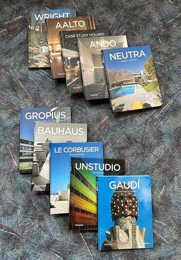 Volkskrant Taschen serie Wereldarchitecten deel 1 tot/met 10 beschikbaar voor biedingen