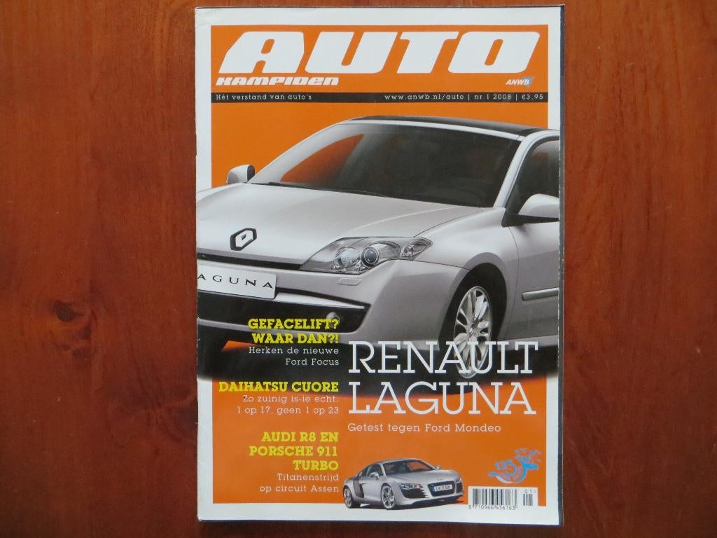 Autokampioen 1 2008 Laguna, R8, 911 Turbo, Cuore, Renault 30, Ophalen of Verzenden, Nieuw, Renault