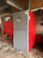 Nieuwe zware cv-pelletkachel 150kW, 17 branduren, 2 branders, Huis en Inrichting, Kachels, Ophalen, Nieuw, Vrijstaand, Hout