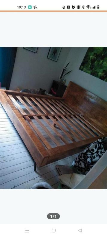 Tweepersoonsbed van mangohout