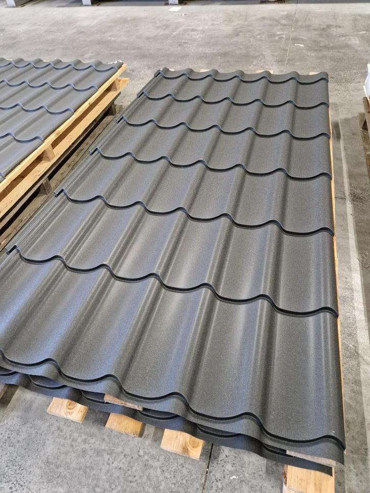 Dakpanplaten dakplaten damwandplaten mat zwart AANBIEDING, Doe-het-zelf en Verbouw, Platen en Panelen, Nieuw, Overige materialen