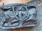 Leren tas geen cowboysbag grijs, Ophalen of Verzenden, Gebruikt, Grijs, 40 tot 50 cm