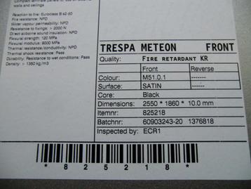 Aantal platen trespa nieuw M51.0.1 Aluminiumgrijs (nr95) beschikbaar voor biedingen