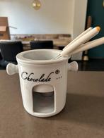 Chocolade fondue met 4 prikkers, Ophalen of Verzenden, Zo goed als nieuw, Waxinelicht, Fondueset