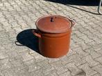 Stalen bloempot bloembak staal ijzeren bloembak, 150 liter of meer, Ophalen of Verzenden, Zo goed als nieuw, Metaal