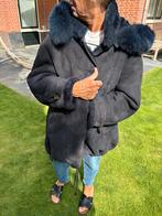 Lammy jas donkerblauw mt42  halflang, Kleding | Dames, Ophalen of Verzenden, Zo goed als nieuw, Blauw