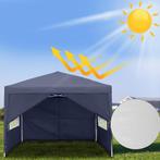 Stalen Chique Stabiele Pop-Up Easy-Up Vouwtent 3x3m. Blauw, Tuin en Terras, Ophalen of Verzenden, Nieuw, Partytent, Opvouwbaar